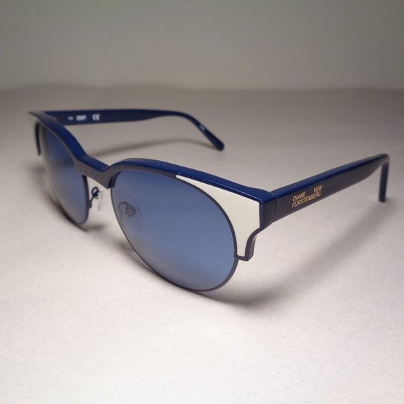 Diane von Furstenberg JOHANA DVF854S Navy New Women\'s Sunglasses main image 16